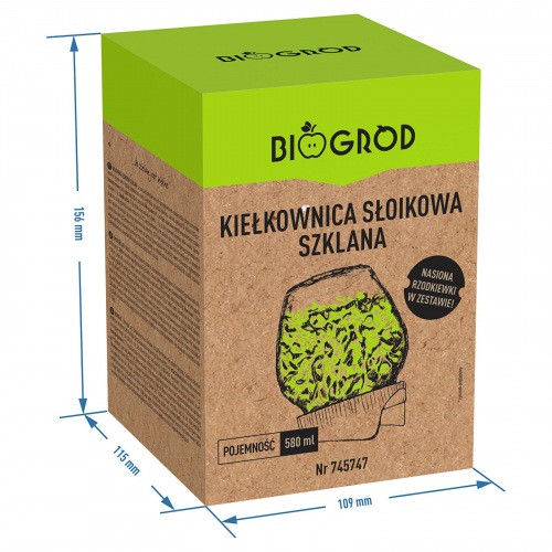 Kiełkownica Słoikowa Twist Off + Nasiona