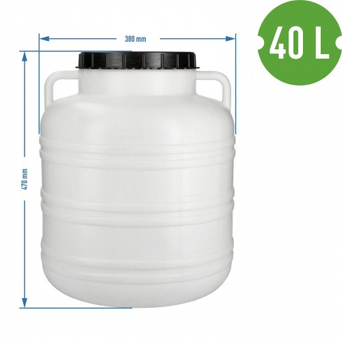 Beczka na Kapustę Biała 40L