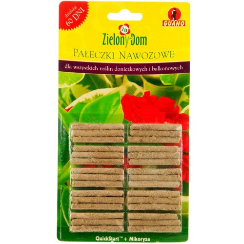 Pałeczki Nawozowe Quick Start Z Guano 30szt Zielony Dom
