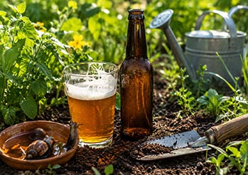Jak wykorzystać piwo w ogrodzie? Od naturalnego nawozu po niezawodną pułapkę na ślimaki