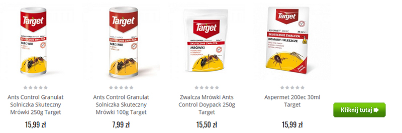ants Target Gardenowo produkty na mrówki ants Targetu Gardenowo