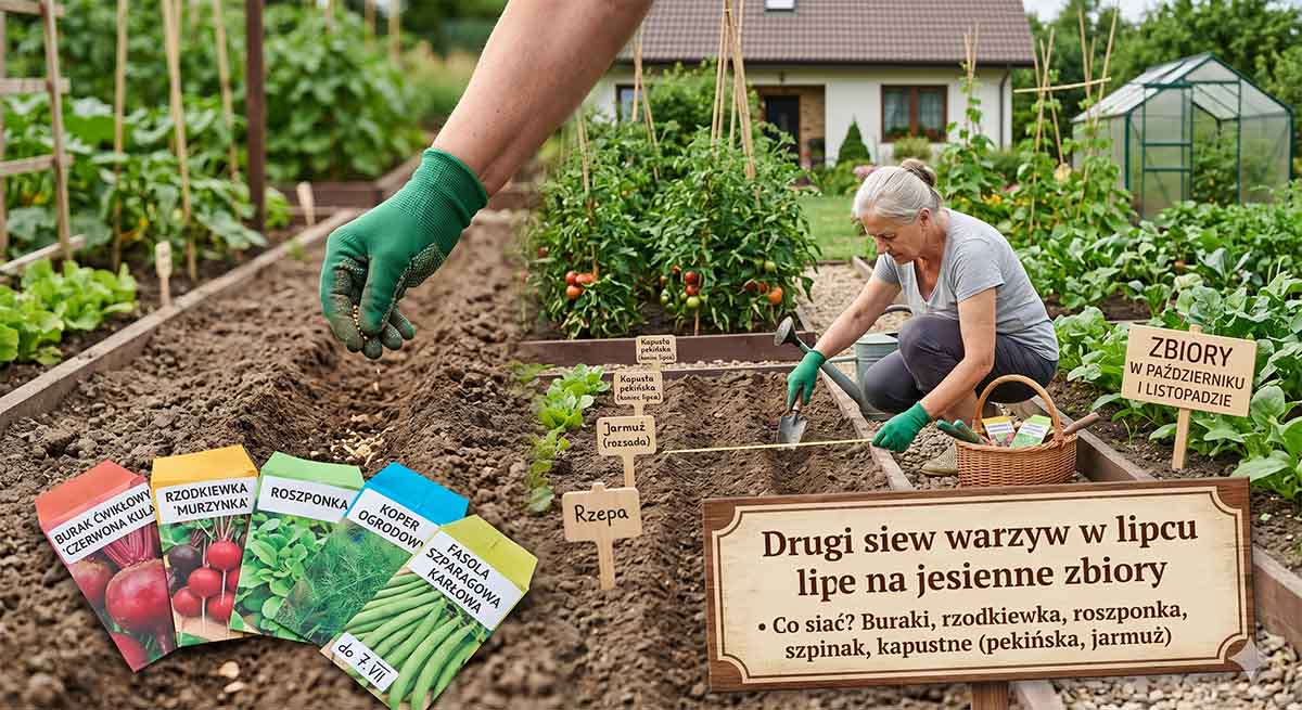 Co siać w lipcu Drugi siew warzyw w lipcu na jesienne zbiory