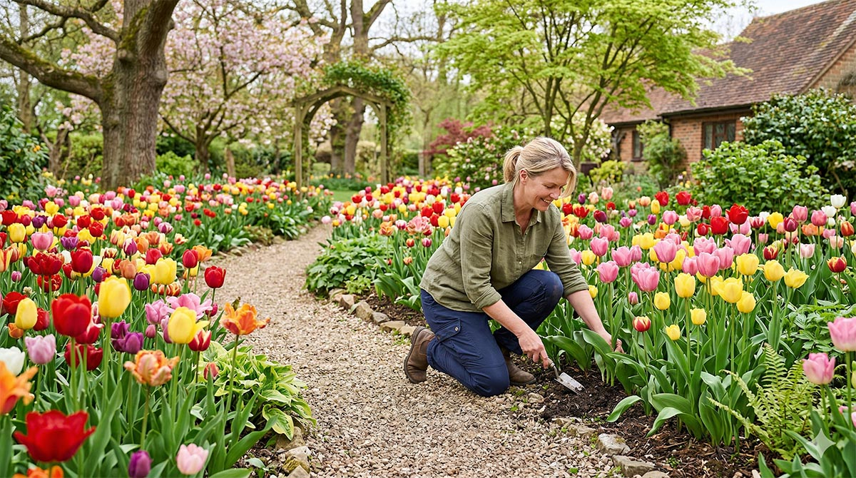 Kwitnące tulipany kwitnące tulipany