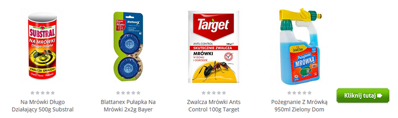 Mrówki Gardenowo produkty na mrówki